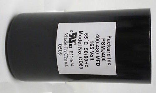 Room Air Conditioner Replacement Parts Packard PSMJ400 Motor Start Capacitor_ 400-480 MFD UF  165 VAC