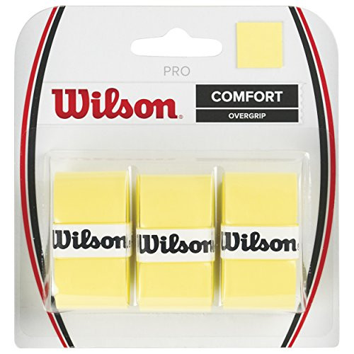 Wilson Tennis Racquet Pro Over Grip Yellow Pack of 3