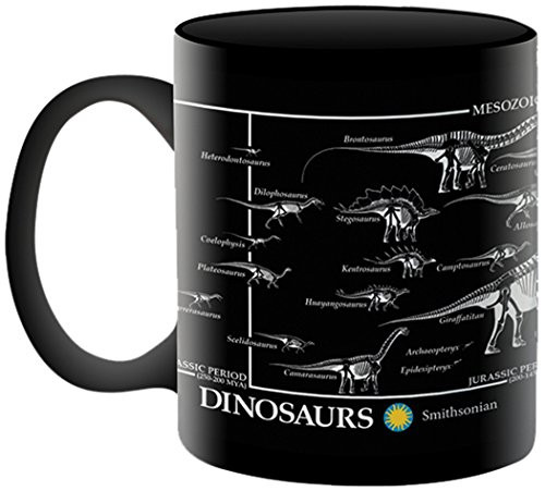 Aquarius Smithsonian Dinosaurs Skeleton 11 Oz Boxed Ceramic Mug