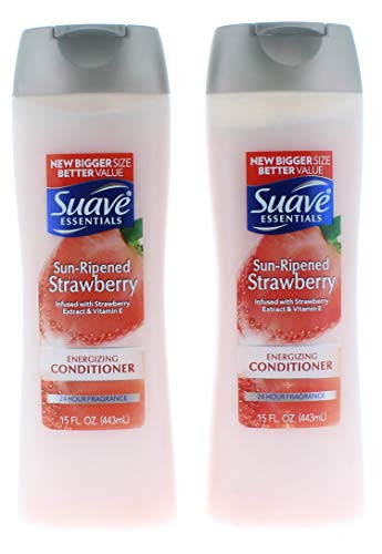 2 Pk_ Suave Essentials Sun-Ripened Strawberry Conditioner 15 Fl_ Oz_
