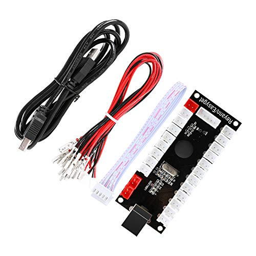 Easyget Arcade USB Encoder Zero Delay Arcade Game Controller to SANWA Joystick and SANWA Arcade Buttons for MAME Raspberry Pi Retro Arcade Game Controller DIY