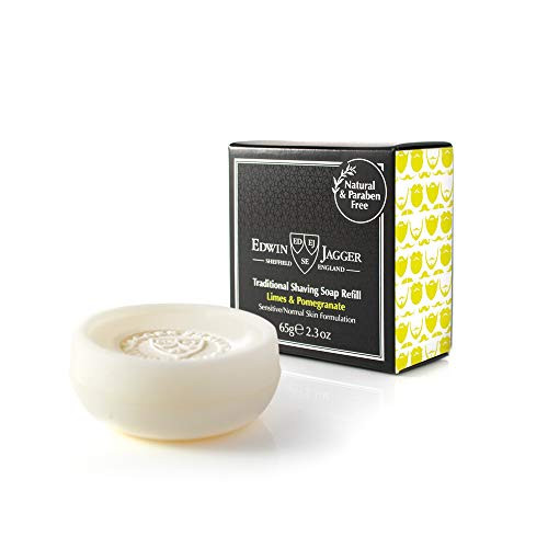 Edwin Jagger Lime Pomegranate Shaving Soap - DE Wet Shaving Double Edge Safety Razor Shave