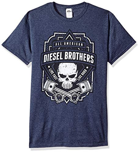 Fifth Sun Tee BlueOfficially Licensed Piston Crest Mens el xx-Large