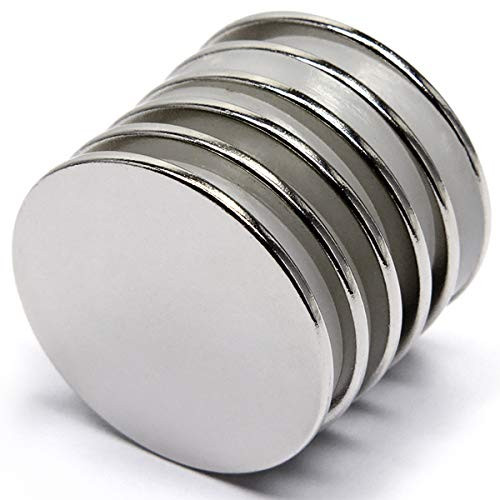 N52 Disc Neodymium Magnets Dia 1_26 x 116 Strongest Grade Rare Earth Magnets Discs - Science Projects Fridges and Refrigerators Crafting and Hobbies - Pack of 6 N52 Disc Neodymium Magnets Dia 1_26 x 116 Strongest Grade Rare Earth Magnets Discs - Science Projects Fridges and Refrigerators Crafting and Hobbies - Pack of 6