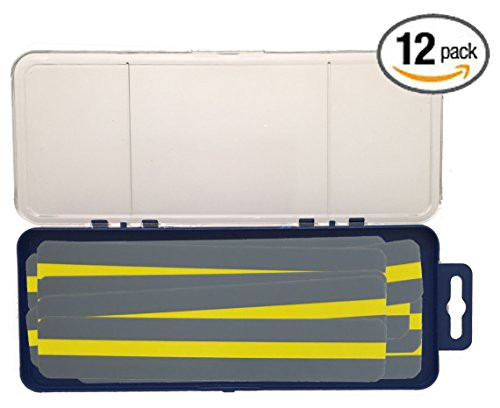 Reading Guide Highlighter Strips (Colored Overlays / Tinted Overlays) Classroom Pack of 12 Strips, Yellow with Storage Case (InPrimeTime Exclusive)