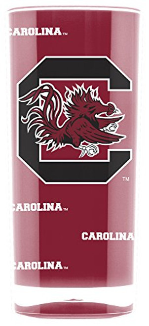 NCAA South Carolina Gamecocks 16oz Insulated Acrylic Square Tumbler NCAA South Carolina Gamecocks 16oz Insulated Acrylic Square Tumbler