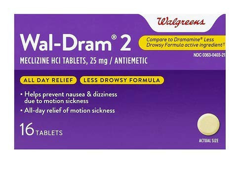 Walgreens Wal-Dram II Antiemetic Travel Sickness Tablets 16 ea