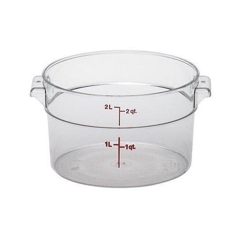 Cambro RFSCW2135 Camwear Round Storage Container 2 Qt_