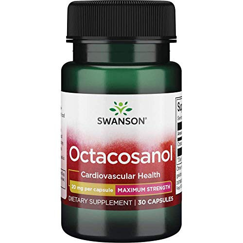 Swanson Maximum-Strength Octacosanol 20 Milligrams 30 Capsules