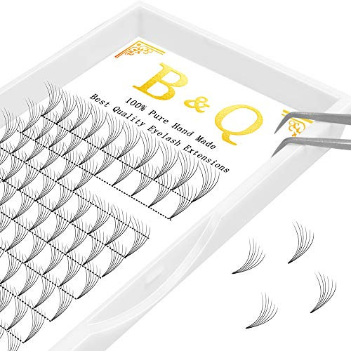 Premade Volume Eyelash Extensions 6D-C-0_10-16 Short Stem Premade Fans Eyelash Extensions 9 to 18 mm Pre made Lash Fans Volume Lash Extensions _07 _106D-C-0_1016mm