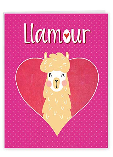 NobleWorks - Large Valentines Day Card Funny 8_5 x 11 Inch - Vday Humor Big Greeting Notecard for Valentine - Llamour Llama J3128VDG NobleWorks - Large Valentines Day Card Funny 8_5 x 11 Inch - Vday Humor Big Greeting Notecard for Valentine - Llamour Llama J3128VDG