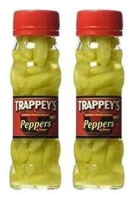 Trappeys Peppers in Vinegar Hot 4_5 oz 2 Pack