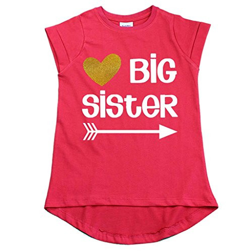 Big Sister Shirt Outfit Pregnancy Reveal Announcement Promoted to Sister t-Shirt 12m Red Big Sister Shirt Outfit Pregnancy Reveal Announcement Promoted to Sister t-Shirt 12m Red