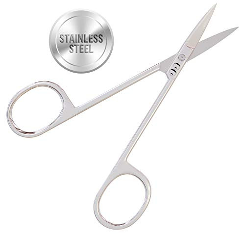 Cuticle Scissors Straight Tip Stainless Steel - Professional Nail Trimming Manicure Pedicure Scissors - Extra Fine Sharp Pointed Scissor Cuticle Scissors Straight Tip Stainless Steel - Professional Nail Trimming Manicure Pedicure Scissors - Extra Fine Sharp Pointed Scissor