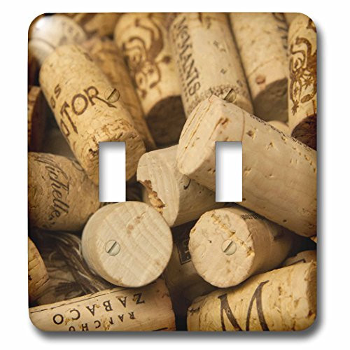3dRose lsp-250321-2 Close-up of a pile of wine cork collection - Double Toggle Switch