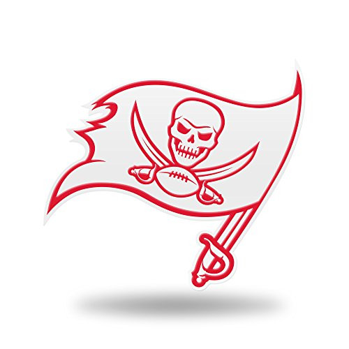 Rico Industries NFL Tampa Bay Buccaneers Team Color Auto Emblem 3D Sticker Rico Industries NFL Tampa Bay Buccaneers Team Color Auto Emblem 3D Sticker