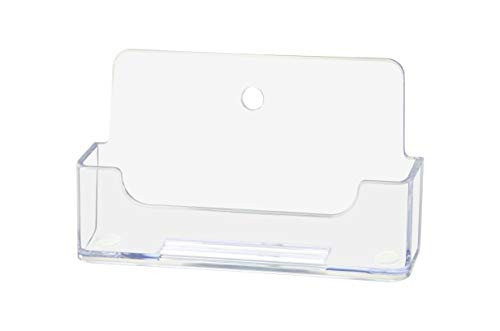 Marketing Holders Business Card Holder Single Pocket Clear Wall Mount Wholesale Display Lot of 6 Clear
