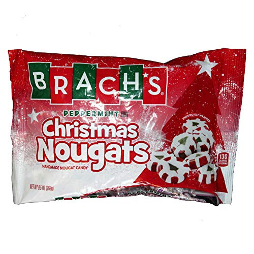 Brachs Peppermint Christmas Nougats 9 oz Brachs Peppermint Christmas Nougats 9 oz