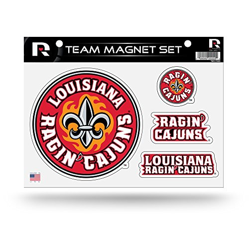 NCAA Rico Industries Die Cut Team Magnet Set Sheet Louisiana Lafayette Ragin Cajuns NCAA Rico Industries Die Cut Team Magnet Set Sheet Louisiana Lafayette Ragin Cajuns