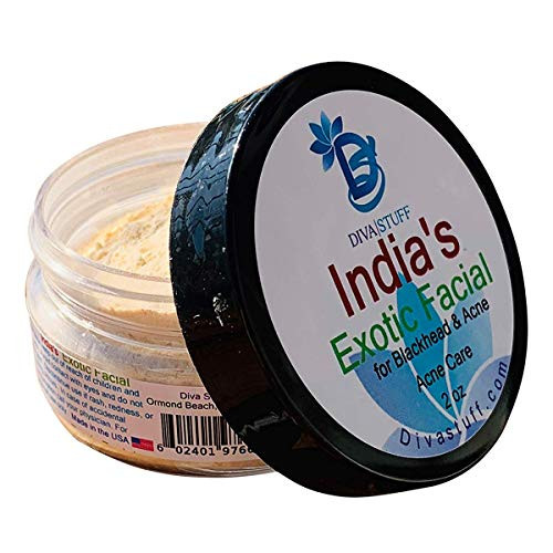 Diva Stuff Indias Exotic Turmeric Facial Scrub for Blackheads and Acne 2 oz Made in the USA