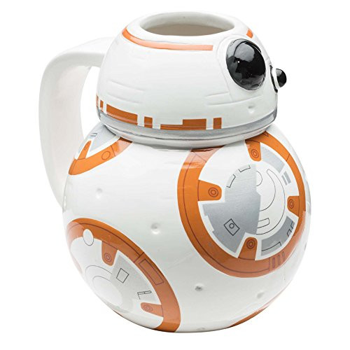 Zak Designs SWRH-9537 Star Wars Sculpted Ceramic Coffee Cup, BB-8