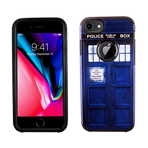 iPhone 6s Case IMAGITOUCH 2-Piece Style Armor Case with Flexible Shock Absorption Case and Doctor Who Tardis Police Box Cover for 4_7 iPhone 6  6s  Doctor Who Tardis Hybrid