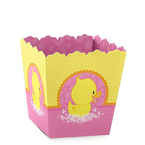 Big Dot of Happiness Pink Ducky Duck - Party Mini Favor Boxes - Girl Baby Shower or Birthday Party Treat Candy Boxes - Set of 12 Big Dot of Happiness Pink Ducky Duck - Party Mini Favor Boxes - Girl Baby Shower or Birthday Party Treat Candy Boxes - Set of 12