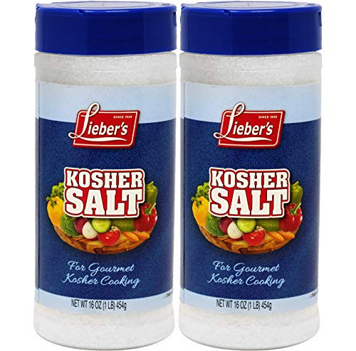 Liebers Kosher Salt Kosher For Passover 16 Ounce 2-Pack