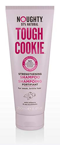 Noughty Tough Cookie Hair Strengthening Shampoo for Weak and Brittle Hair Vegan-Friendly 97% Natural Sulphate Free Shampoo Protects and Strengthens Hair Reduces Hair Breakage 250 ml  8_4 fl oz