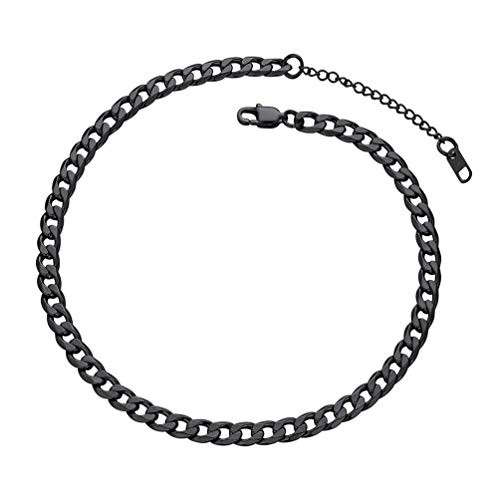 PROSTEEL Cuban Link Choker Women Men Punk Jewelry Chain Necklace Chocker 14inch Adjustable Extension Cool Black Chains Choker PROSTEEL Cuban Link Choker Women Men Punk Jewelry Chain Necklace Chocker 14inch Adjustable Extension Cool Black Chains Choker