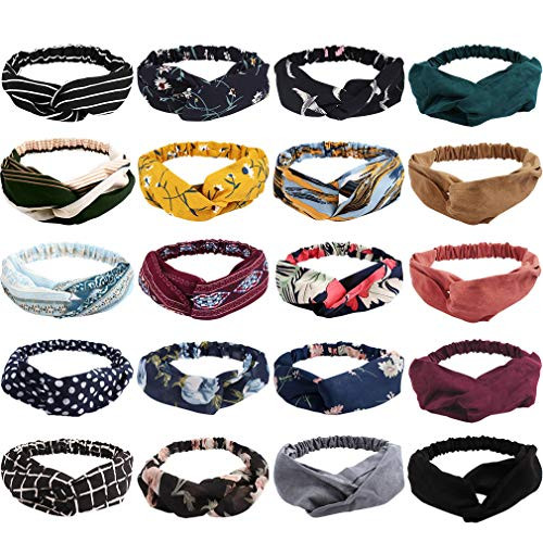 Ondder 20 Pack Knotted Headbands for Women - Boho Headbands for Women Knotted Headbands for Women Wide Headbands Knot Turban Headbands for Women Ondder 20 Pack Knotted Headbands for Women - Boho Headbands for Women Knotted Headbands for Women Wide Headbands Knot Turban Headbands for Women