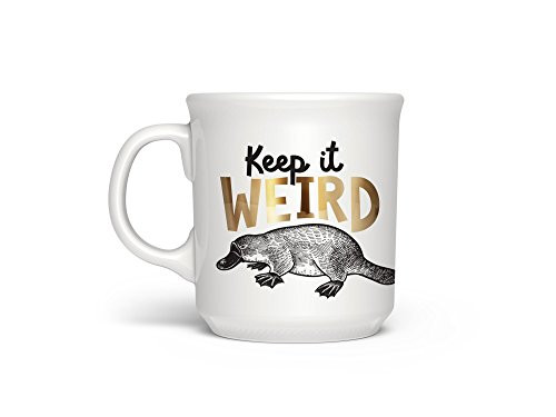 Fred KEEP IT WEIRD SAY Anything Mug 16 ounces White