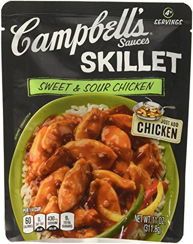 Campbells Skillet Sauces Sweet  and  Sour Chicken 11 oz