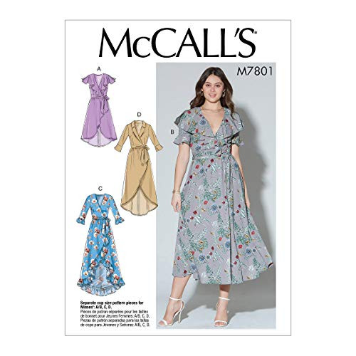 McCalls Patterns McCalls Womens Fitted Bodice Lined Dress Sewing Patterns Sizes 6-14 6-8-10-12-14 White