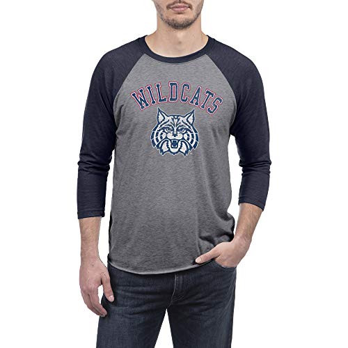 Top of the World Arizona Wildcats Mens Premium Triblend 34 Raglan Sleeve Tee XX-Large