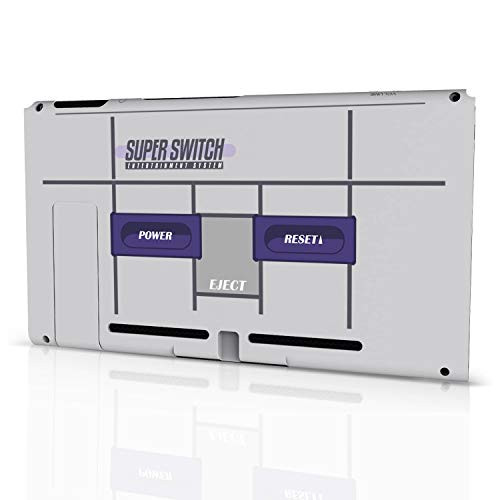 BASSTOP DIY Replacement Housing Shell Case Set for Switch NS NX Console and Right Left Switch Joy-Con Controller Without Electronics Console-SNES