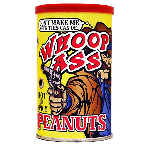 Whoop Ass Habanero Pepper Peanuts  6 Oz_ - Premium Gourmet Spicy Hot Peanuts  Perfect Hot and Spicy Peanuts - Try if you Dare!