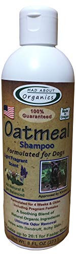 Mad About Organics Oatmeal Shampoo Formulated for Dogs 8oz