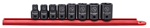 GEARWRENCH 8 Pc_ 38 Drive 6 Pt_ Standard Impact Socket Set SAE - 84910N