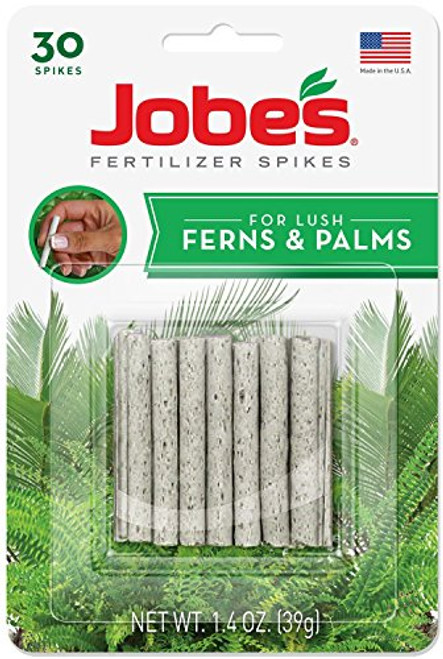 Jobes Fern  and  Palm Indoor Fertilizer Food Spikes - 2 Packs of 30-Pack 5101
