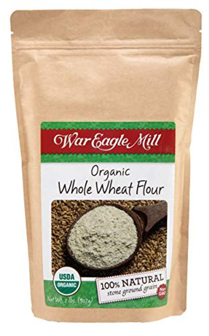 War Eagle Mill Whole Wheat Flour Organic and non-GMO 2 lbs War Eagle Mill Whole Wheat Flour Organic and non-GMO 2 lbs
