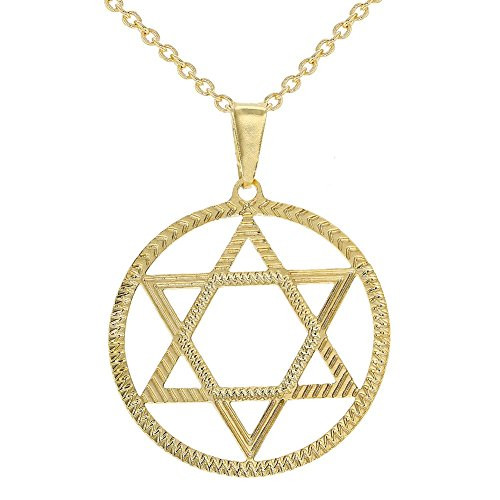In Season Jewelry 18k Gold Plated Star of David Charm Pendant Necklace Jewish Religious 19 In Season Jewelry 18k Gold Plated Star of David Charm Pendant Necklace Jewish Religious 19