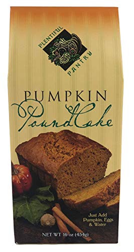 Plentiful Pantry Pumpkin Pound Cake Mix  16 Ounce - Just Add Pumpkin Eggs  and  Water!