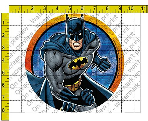 Whimsical Practicality Batman Edible Icing Image Cake Topper, 7.5" Round