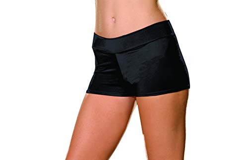 Dreamgirl Womens Plus Size Roxie Hot Short Black 1x2x