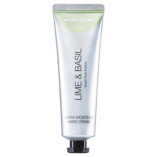 Lime  and  Basil Ultra Moisture Hand Cream 30ml  1oz - Natural Ingredients For Smoother Hands Moisturizer for dry hands