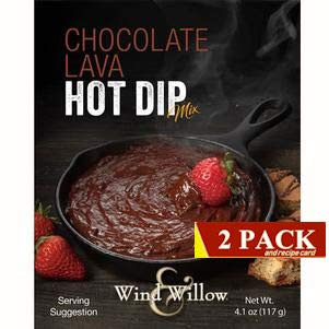 Wind  and  Willow Gourmet Hot Dip Mixes 2 pack Chocolate Lava Hot Dip Mix