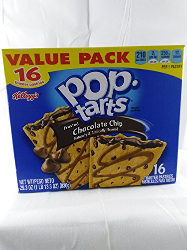 Pop Tarts Frosted Chocolate Chip Value Pack 16 Pastries