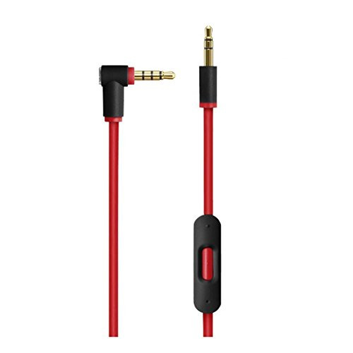 Replacement CableWire For Beats By Dre Headphones SoloStudioProDetoxWireless-Red Discontinued by Manufacturer