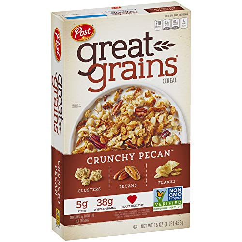 Post Great Grains Crunchy Pecan Whole Grain Cereal 16 Ounce Post Great Grains Crunchy Pecan Whole Grain Cereal 16 Ounce